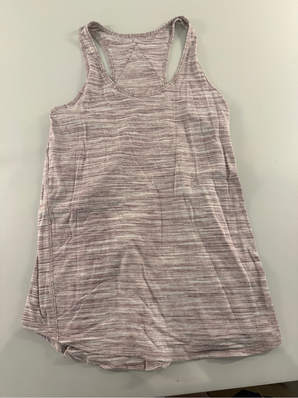 lululemon athletica Heathered Light Mauve Racerback Tank